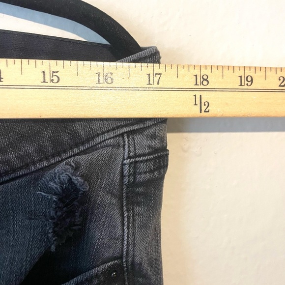 Torrid Womens Distressed Ripped Sky High Skinny Black Jeans Size 16 - Picture 8 of 9